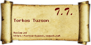 Torkos Tuzson névjegykártya